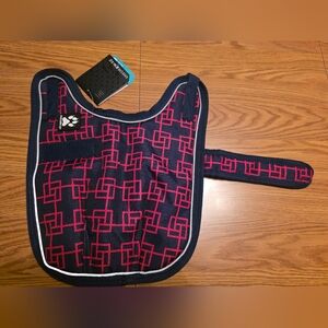 Stylish Navy and Red Dog Coat